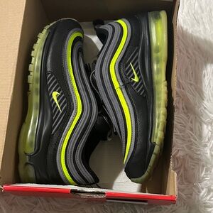 Nike Air Max 97 Black with Neon Yellow Accents